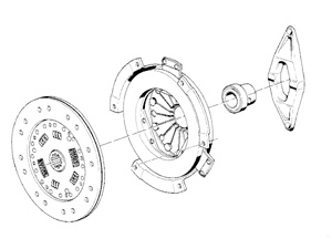 Kit embrayage origine (pour les modèles avant 04/2006 il faut obligatoirement changer le volant moteur)- 747.07 HT 