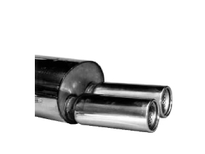 Silencieux AR avec sortie double OO diamètre 90mm - 470.99 HT 