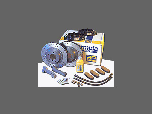 Kit freinage AR complet :  étriers 4 pistons / plaquettes / fixations (Disques non inclus dans le kit, se monte avec les disques origine)- 1397.99 HT 